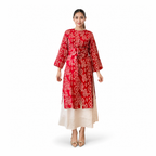 Tunik Selly Long Sleeve-Seri Merah Putih [HANYA TUNIK]