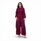 Tunik Selly Long Sleeve-Seri Bunga Pencar [HANYA TUNIK]