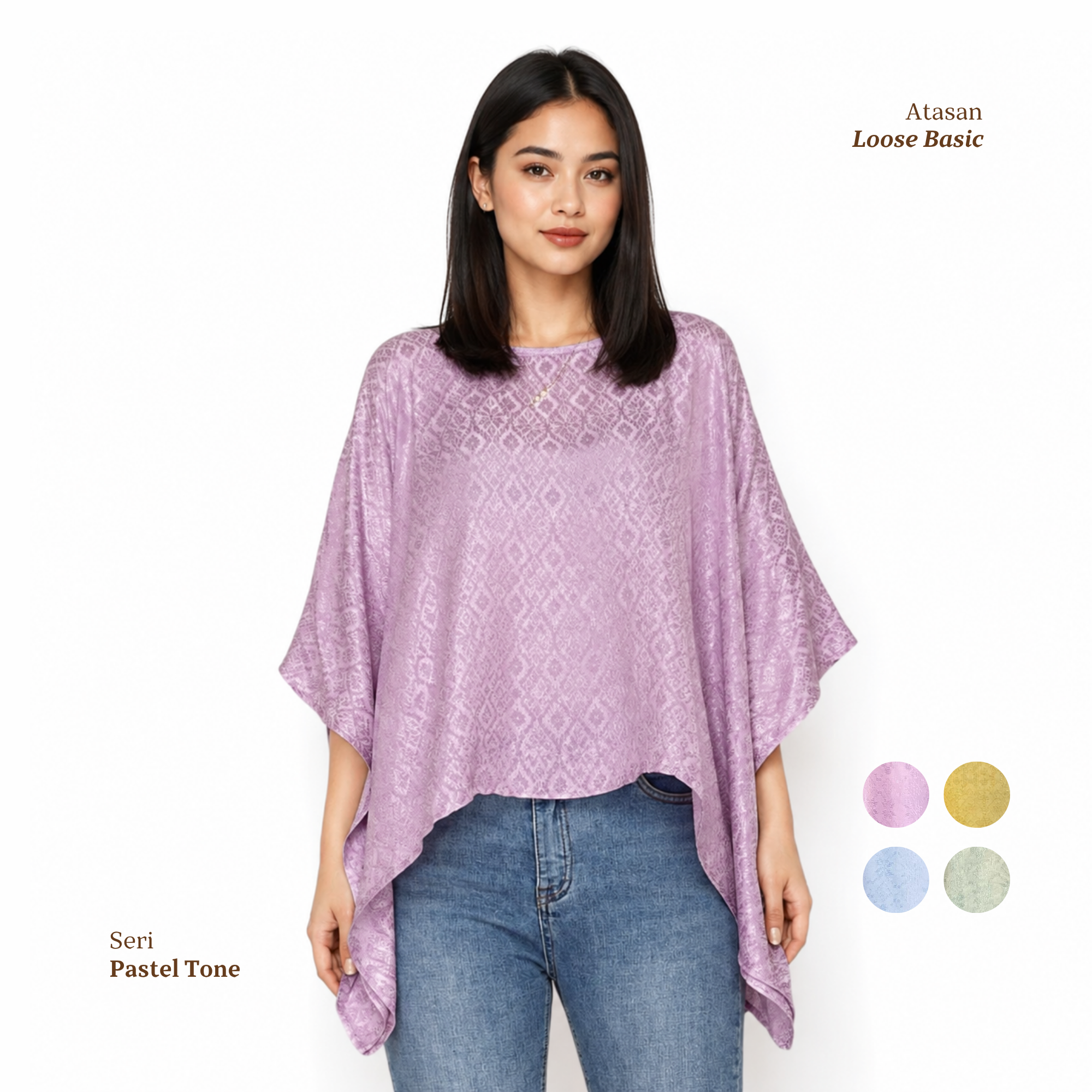 Loose Basic Viscose Polos-Pastel Tone [Hanya Atasan]
