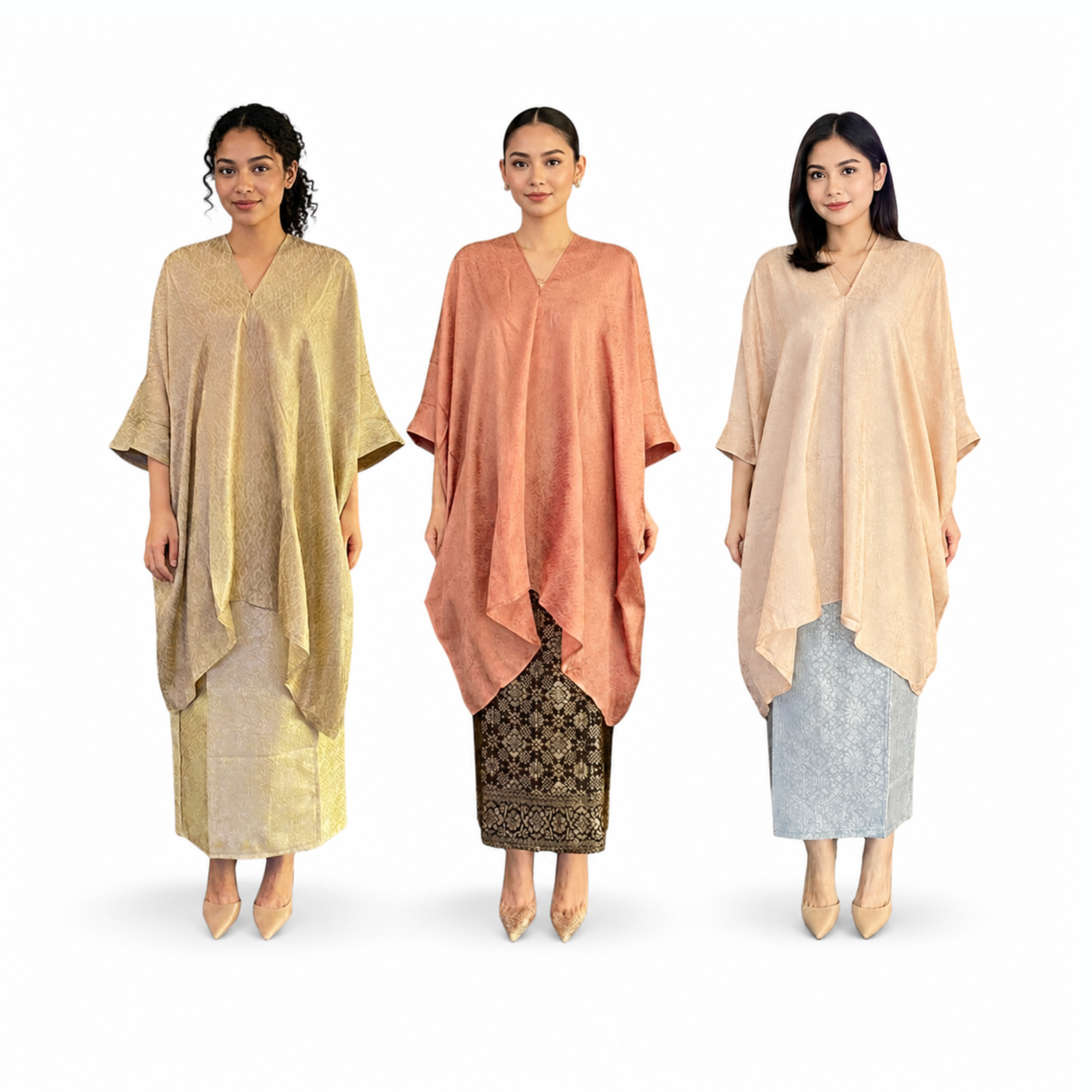 Tunik Aruna Polos-Seri Kakao [Hanya Atasan]