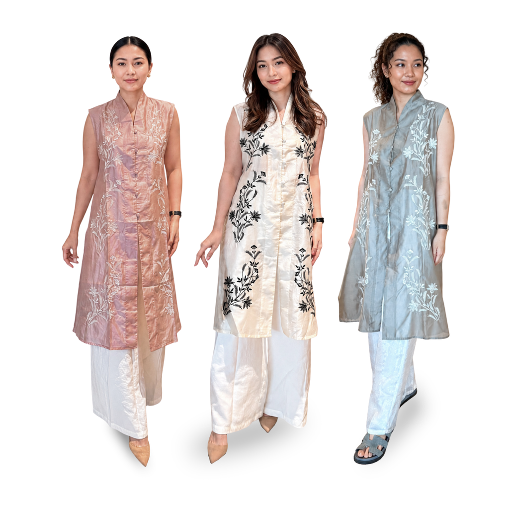 Tunik Sharon Embroidery Short Sleeve-Seri Lily [HANYA TUNIK]