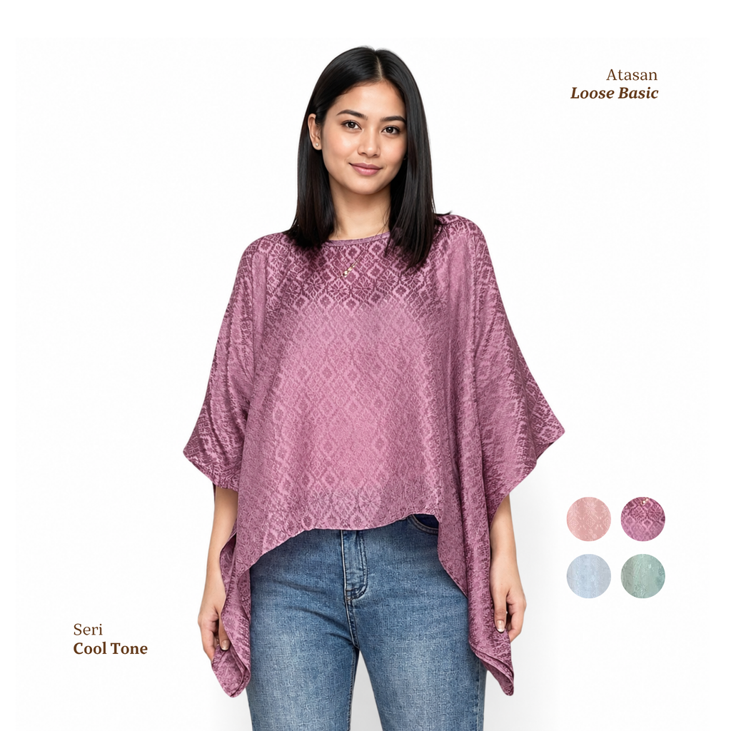 Loose Basic Viscose Polos-Cool Tone [Hanya Atasan]