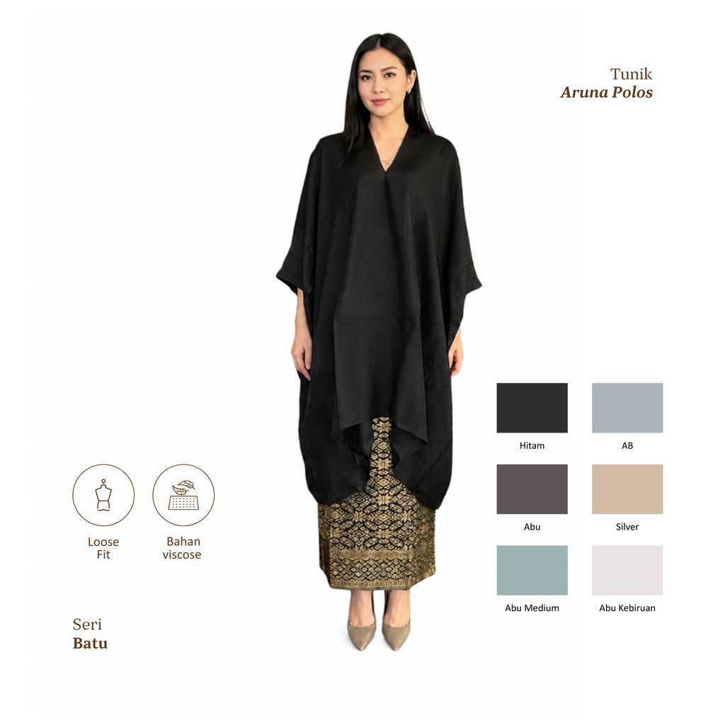 Aruna Plain Tunic - Stone Series [Top Only]