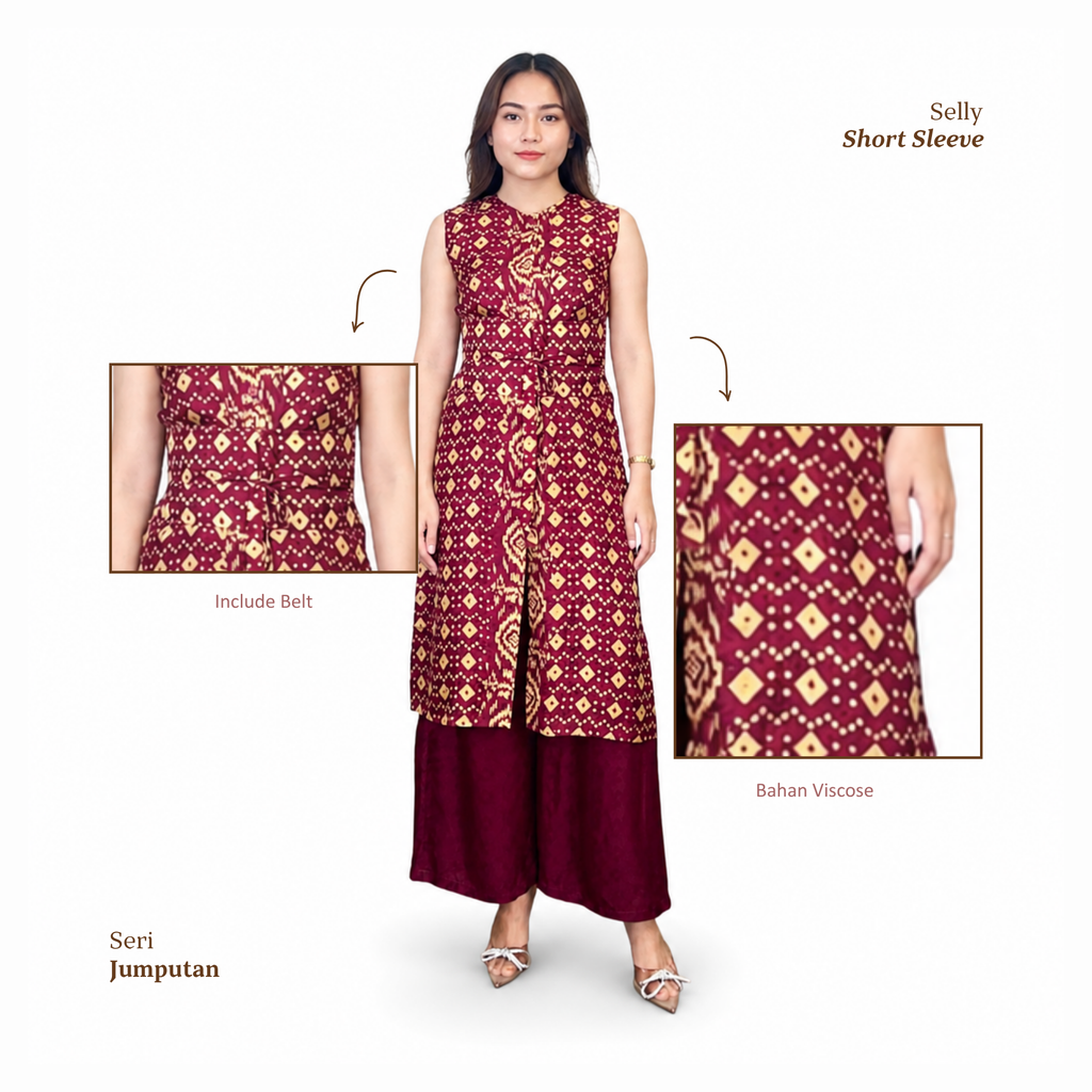Tunik Selly-Seri Jumputan [HANYA TUNIK]