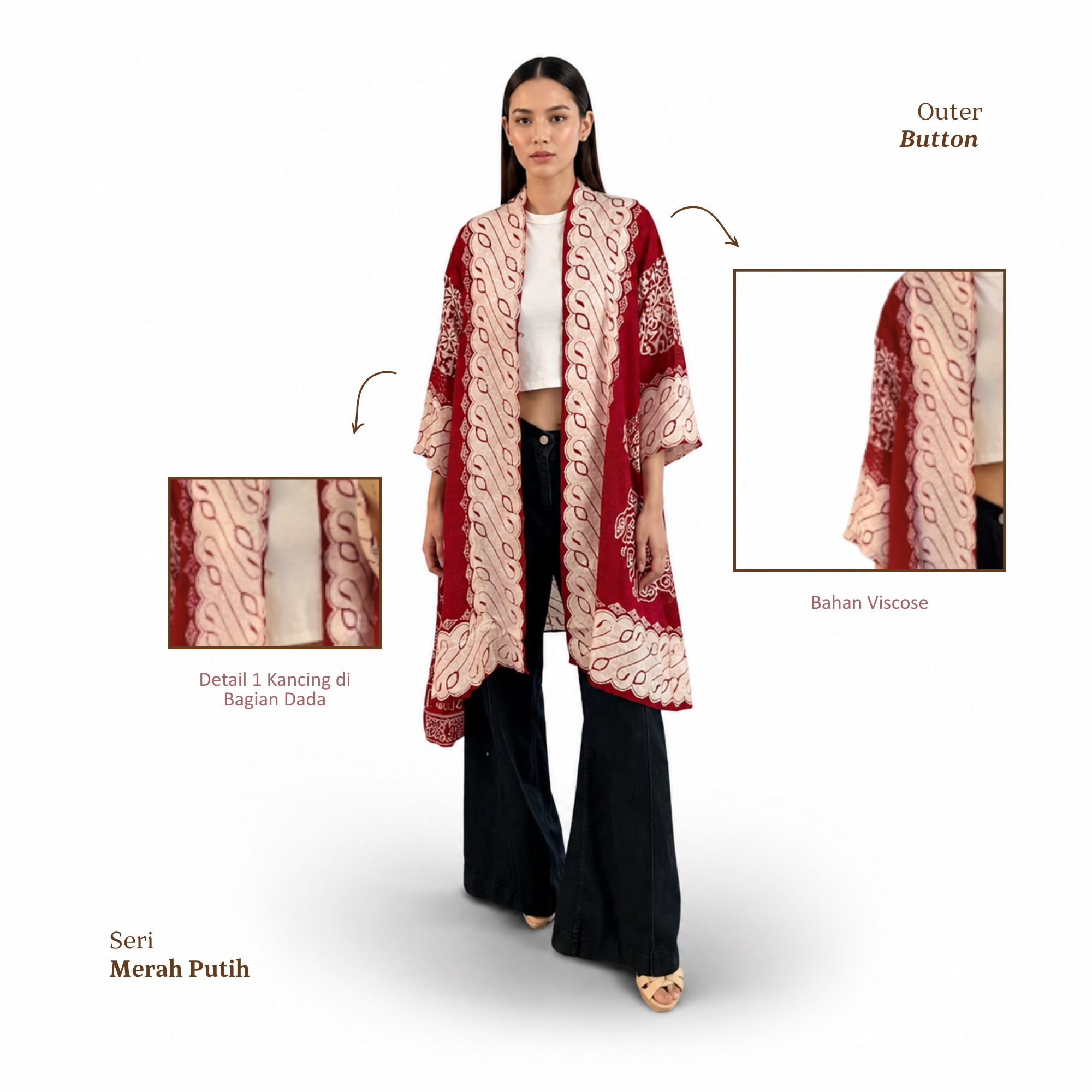 Outer Button-Seri Merah Putih [HANYA OUTER]