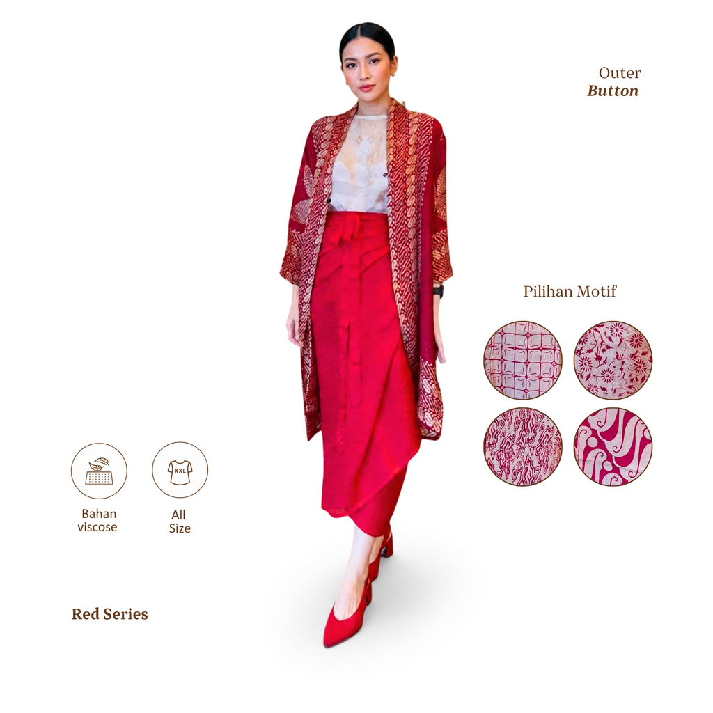 Outer Button-Red Series [HANYA OUTER]