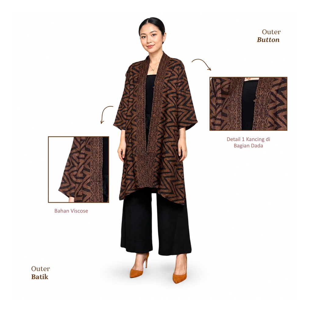 Outer Button-Seri Sewarna [HANYA OUTER]