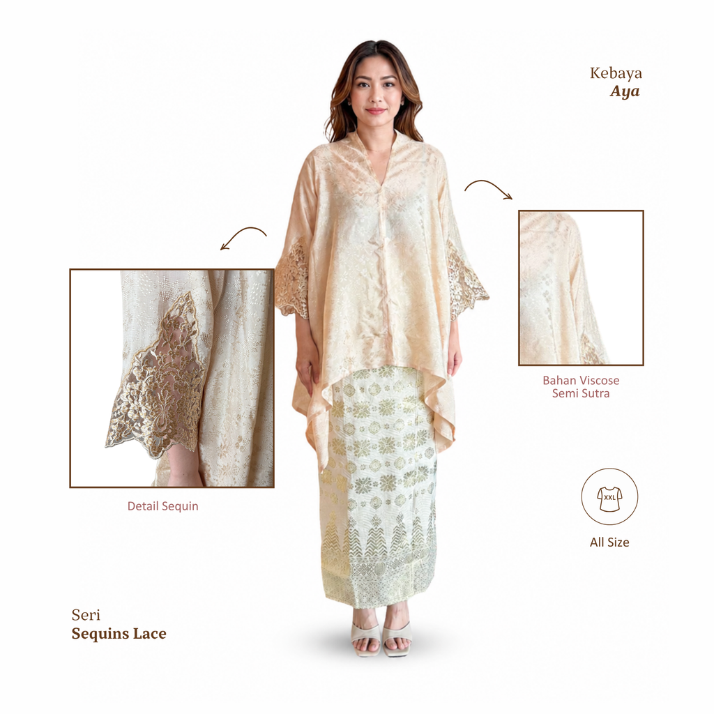 Kebaya Aya-Seri Sequins Lace [HANYA ATASAN]