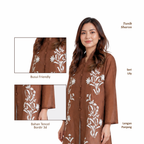 Tunik Sharon Embroidery Long Sleeve-Seri Lily [HANYA TUNIK]
