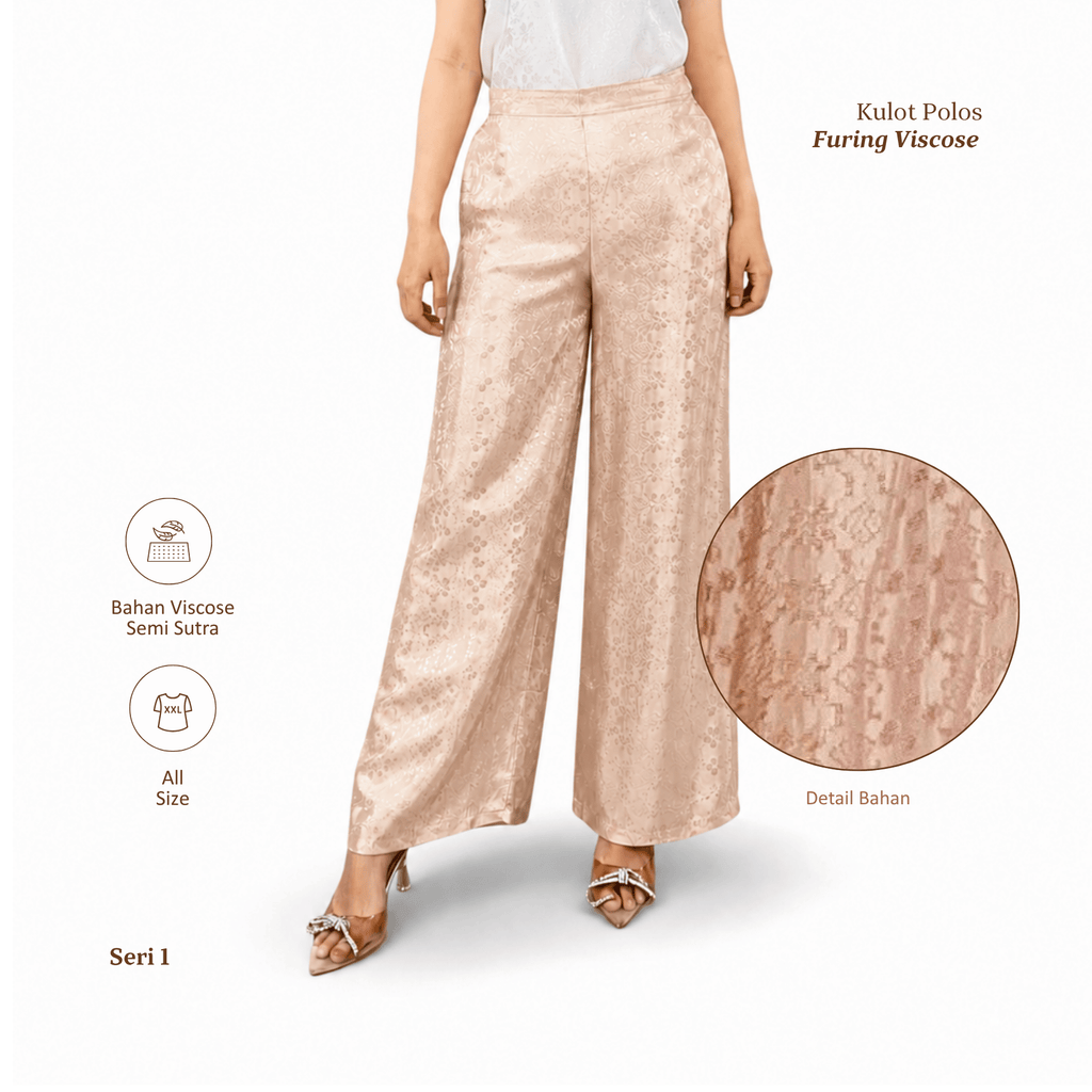Kulot Polos Viscose Furing