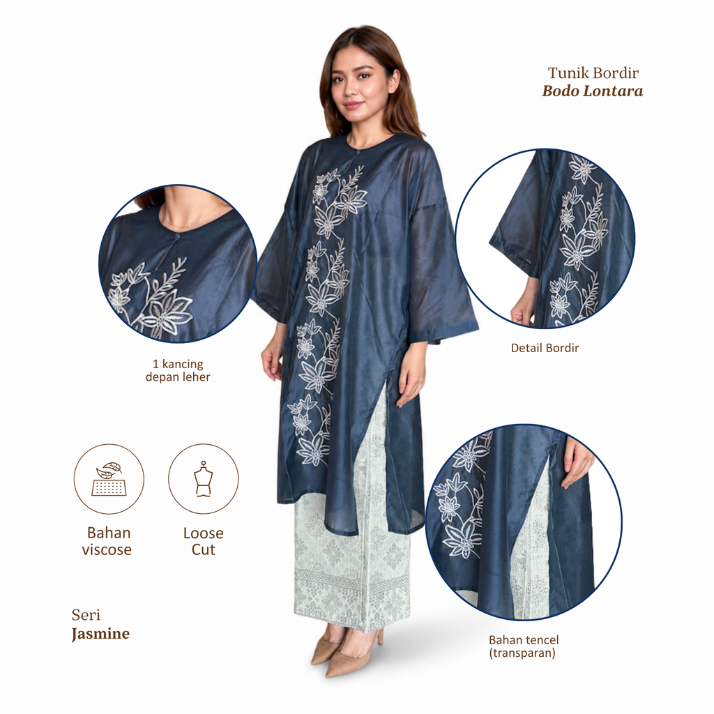 Bodo Lontara-Seri Jasmine [HANYA TUNIK]
