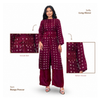 Tunik Selly Long Sleeve-Seri Bunga Pencar [HANYA TUNIK]