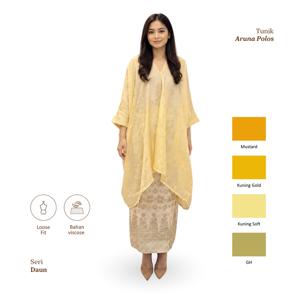 Aruna Plain Tunic - Sunlight Series [Top Only]