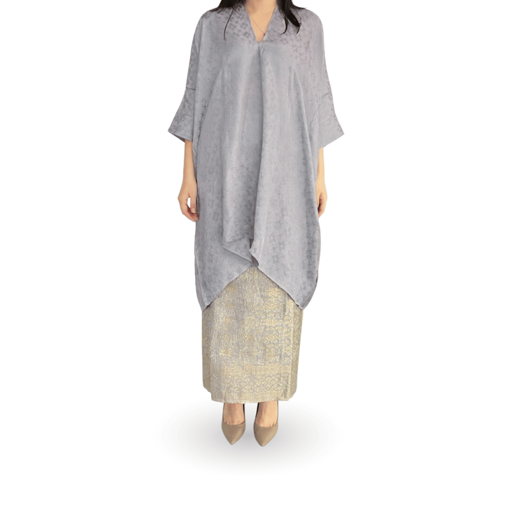 Tunik Aruna Polos-Seri Batu [Hanya Atasan]