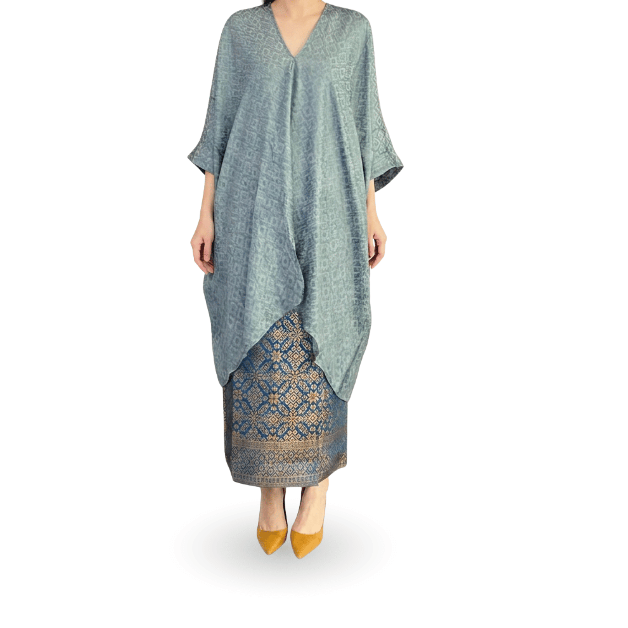 Tunik Aruna Polos-Seri Batu [Hanya Atasan]