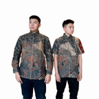 Kemeja Batik Pria Long Sleeve Premium-Regular Fit-Seri Alam