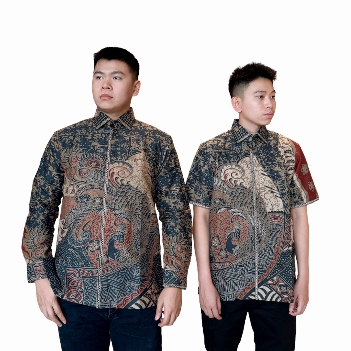 Men's Batik Shirt Short Sleeve Premium-Regular Fit-Nature Series