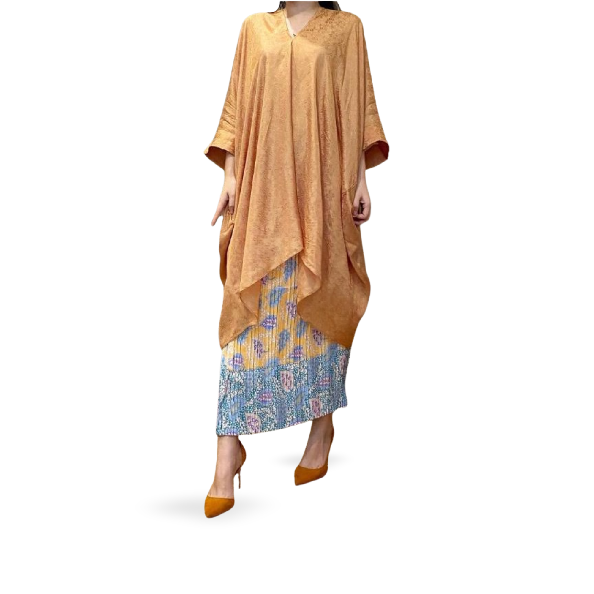 Tunik Aruna Polos-Seri Kakao [Hanya Atasan]
