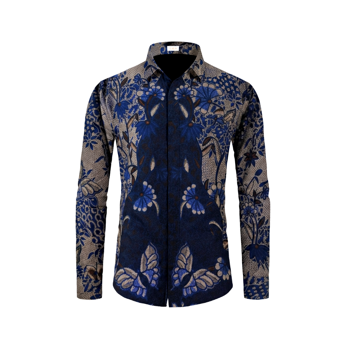 Kemeja Batik Pria Long Sleeve-Slim Fit-Seri Butterfly