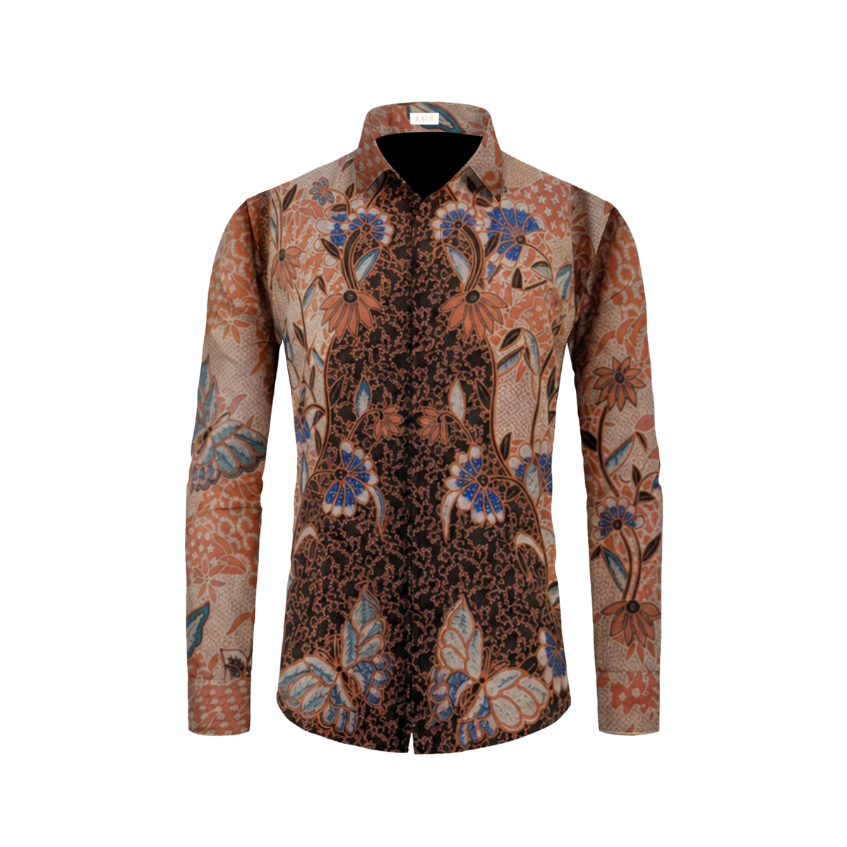 Kemeja Batik Pria Long Sleeve-Slim Fit-Seri Butterfly