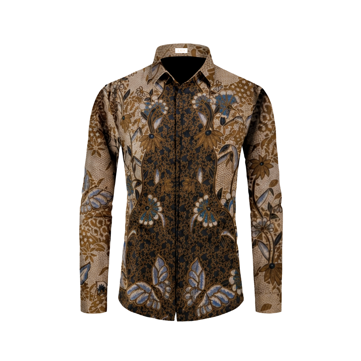Kemeja Batik Pria Long Sleeve-Slim Fit-Seri Butterfly