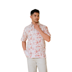 Kemeja Pria Short Sleeve-Regular Fit-Seri Kabut Sendu