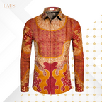 Kemeja Batik Pria Long Sleeve-Slim Fit-Seri Klasik