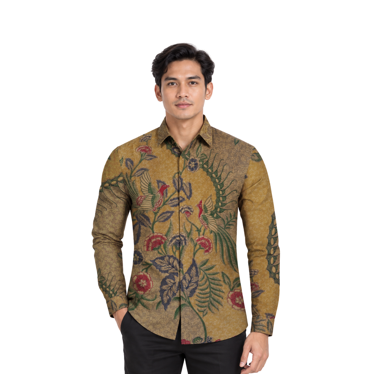 Kemeja Batik Pria-Slim Fit-Seri Lawas Encim