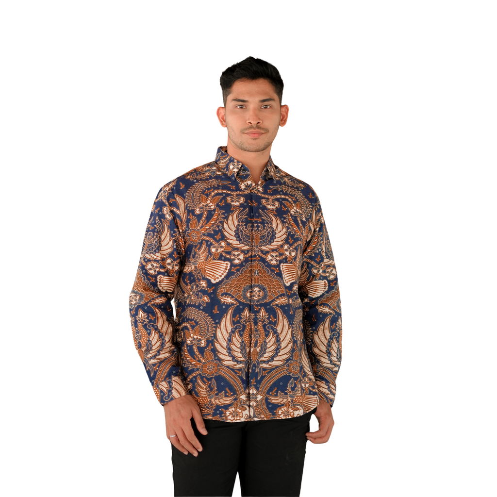 Kemeja Batik Pria-Long Sleeve-Slim Fit-Seri Sidomulyo