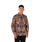 Kemeja Batik Pria-Long Sleeve-Slim Fit-Seri Sidomulyo