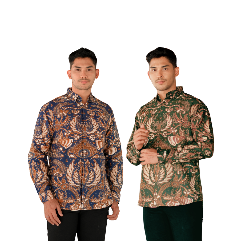 Kemeja Batik Pria-Long Sleeve-Slim Fit-Seri Sidomulyo