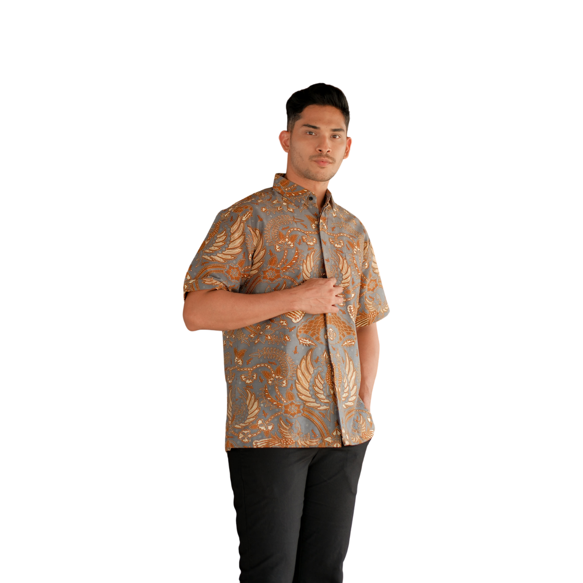 Kemeja Batik Pria Short Sleeve-Regular Fit-Seri Sidomulyo