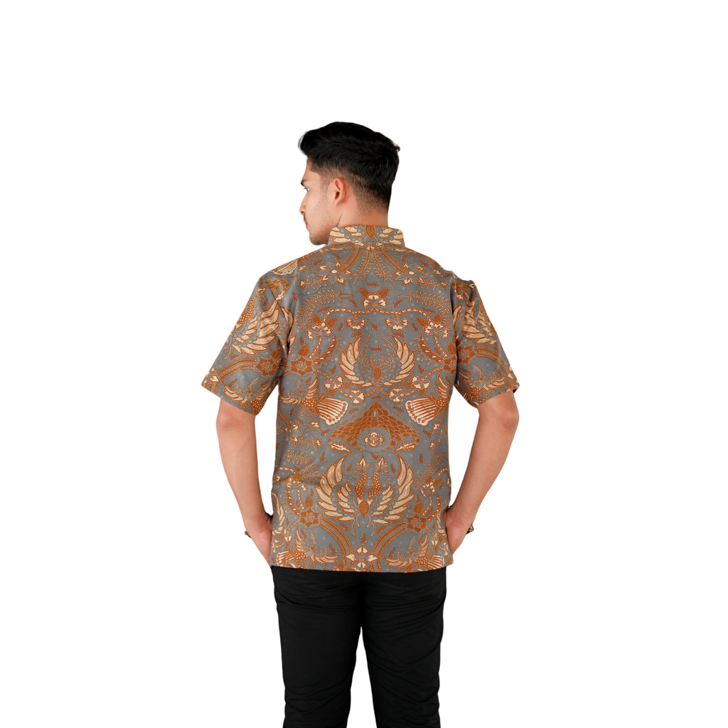 Kemeja Batik Pria Short Sleeve-Regular Fit-Seri Sidomulyo