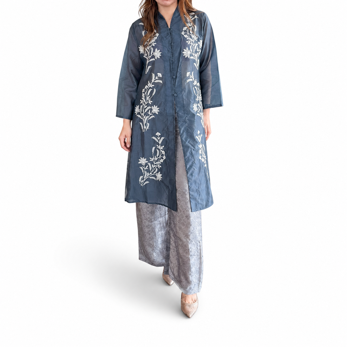 Sharon Embroidery Long Sleeve Tunic - Lily Series [TUNIC ONLY]