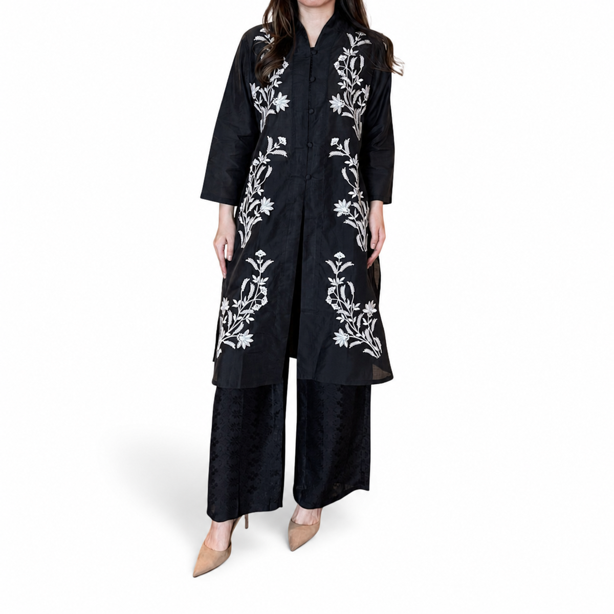 Sharon Embroidery Long Sleeve Tunic - Lily Series [TUNIC ONLY]