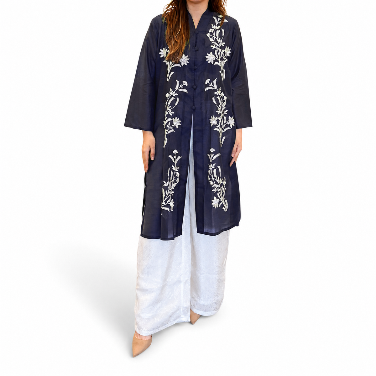 Sharon Embroidery Long Sleeve Tunic - Lily Series [TUNIC ONLY]