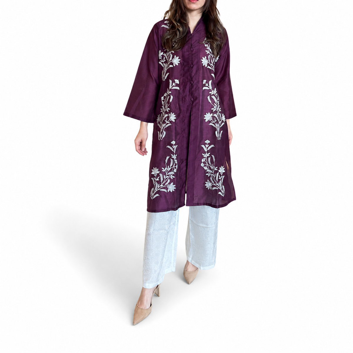 Sharon Embroidery Long Sleeve Tunic - Lily Series [TUNIC ONLY]