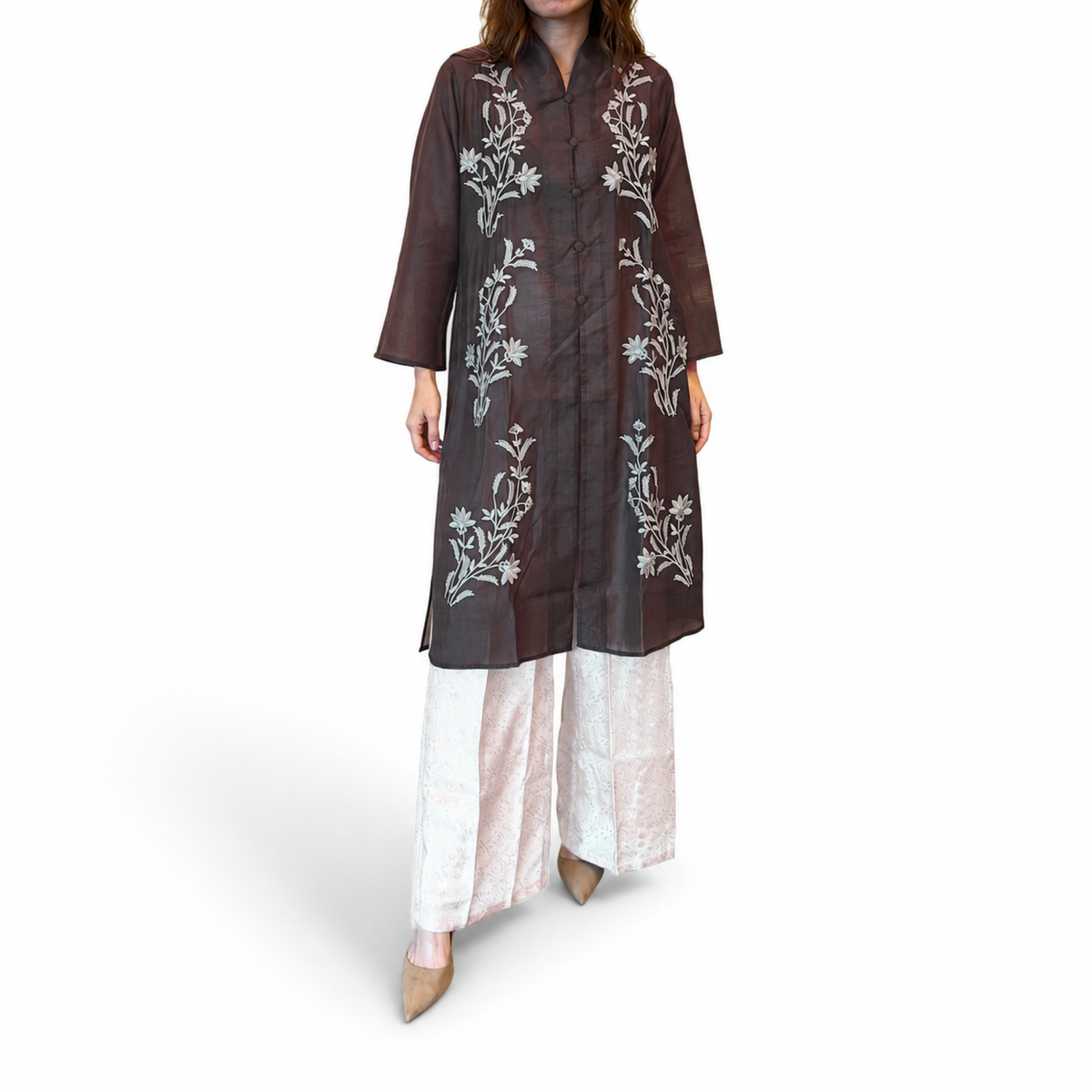 Sharon Embroidery Long Sleeve Tunic - Lily Series [TUNIC ONLY]