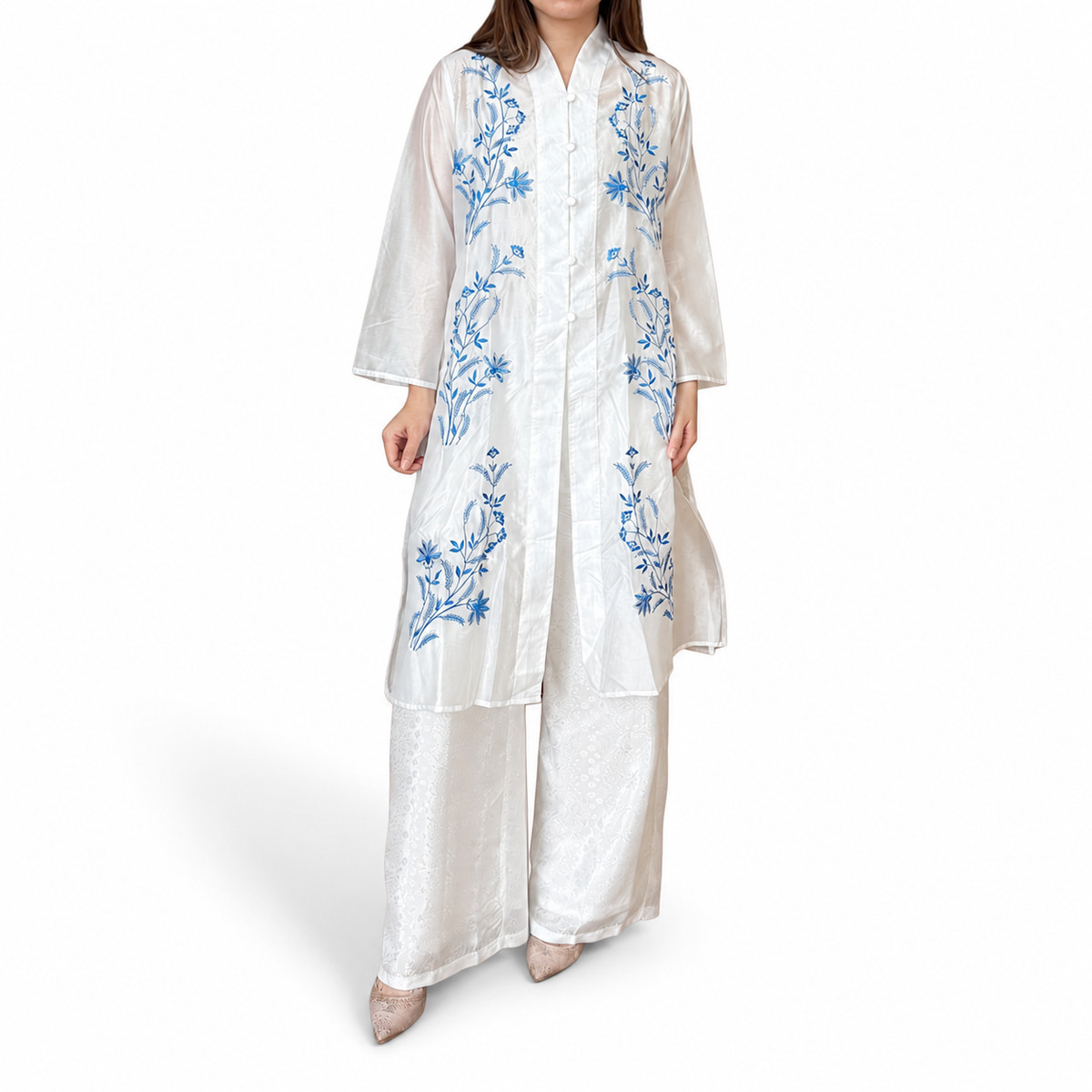 Sharon Embroidery Long Sleeve Tunic - Lily Series [TUNIC ONLY]