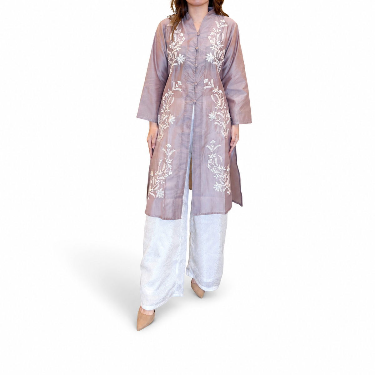 Sharon Embroidery Long Sleeve Tunic - Lily Series [TUNIC ONLY]