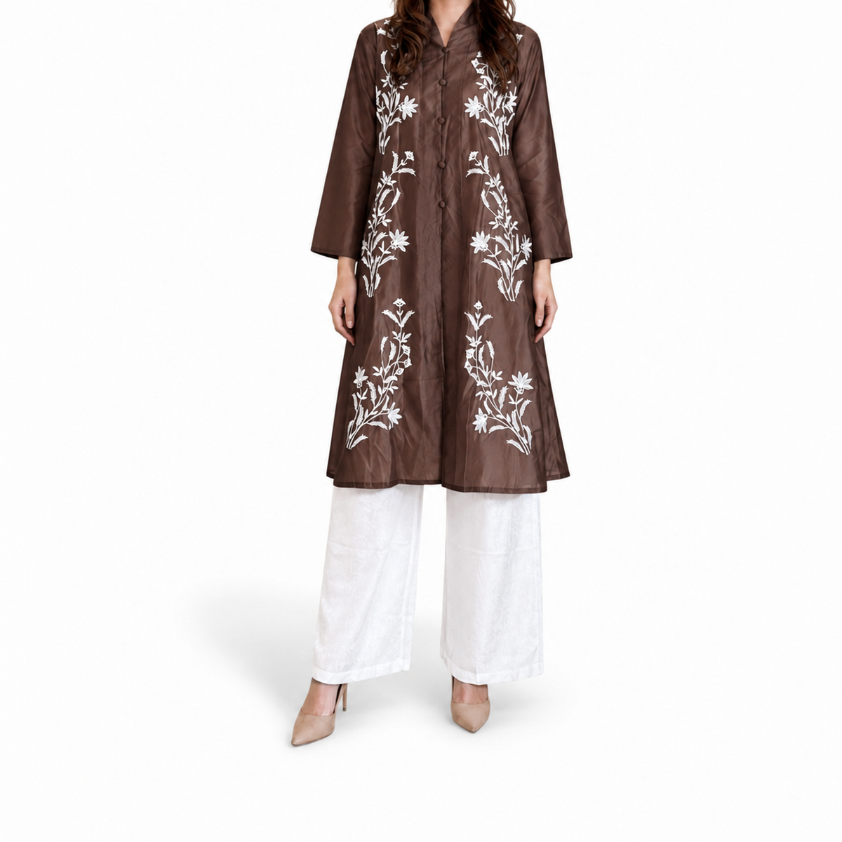 Sharon Embroidery Long Sleeve Tunic - Lily Series [TUNIC ONLY]