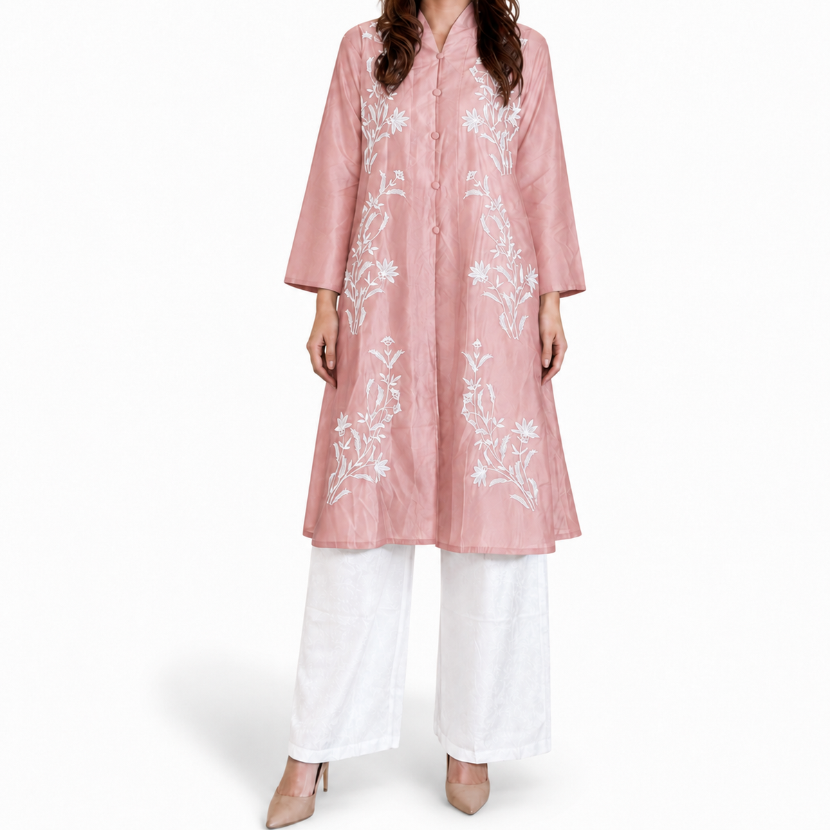 Sharon Embroidery Long Sleeve Tunic - Lily Series [TUNIC ONLY]