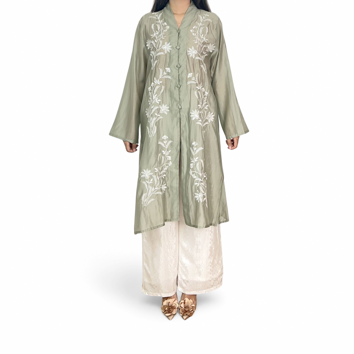 Sharon Embroidery Long Sleeve Tunic - Lily Series [TUNIC ONLY]