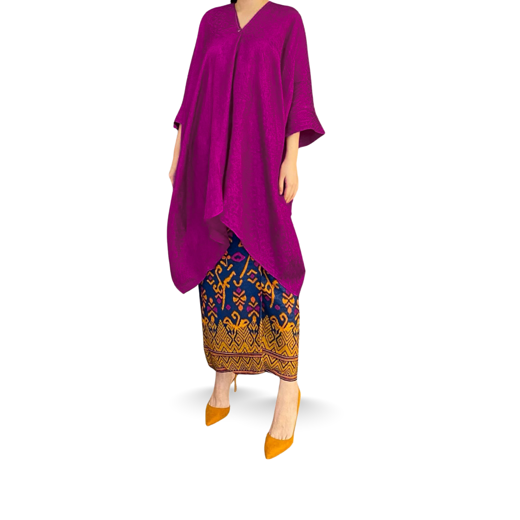 Tunik Aruna Polos-Seri Lava [Hanya Atasan]