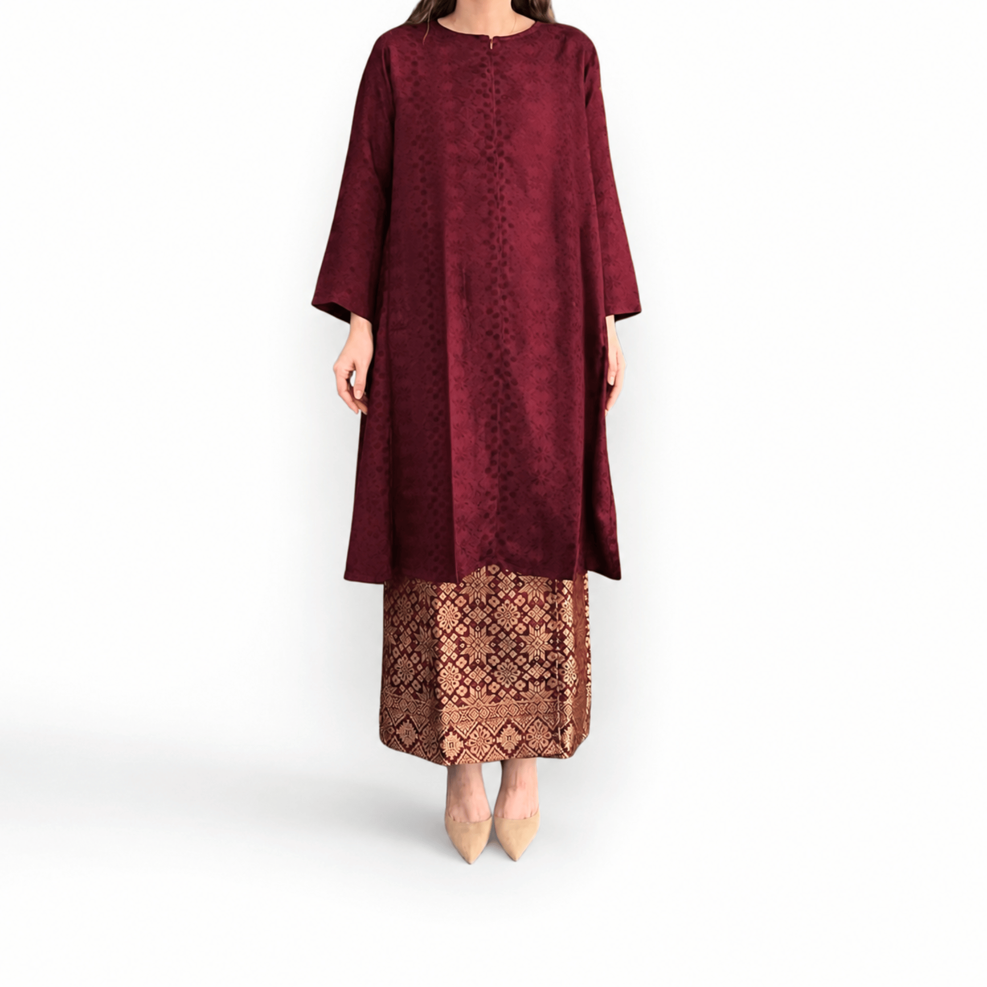 Tunik Shahalam Viscose Polos-Seri 1 [Hanya Atasan]