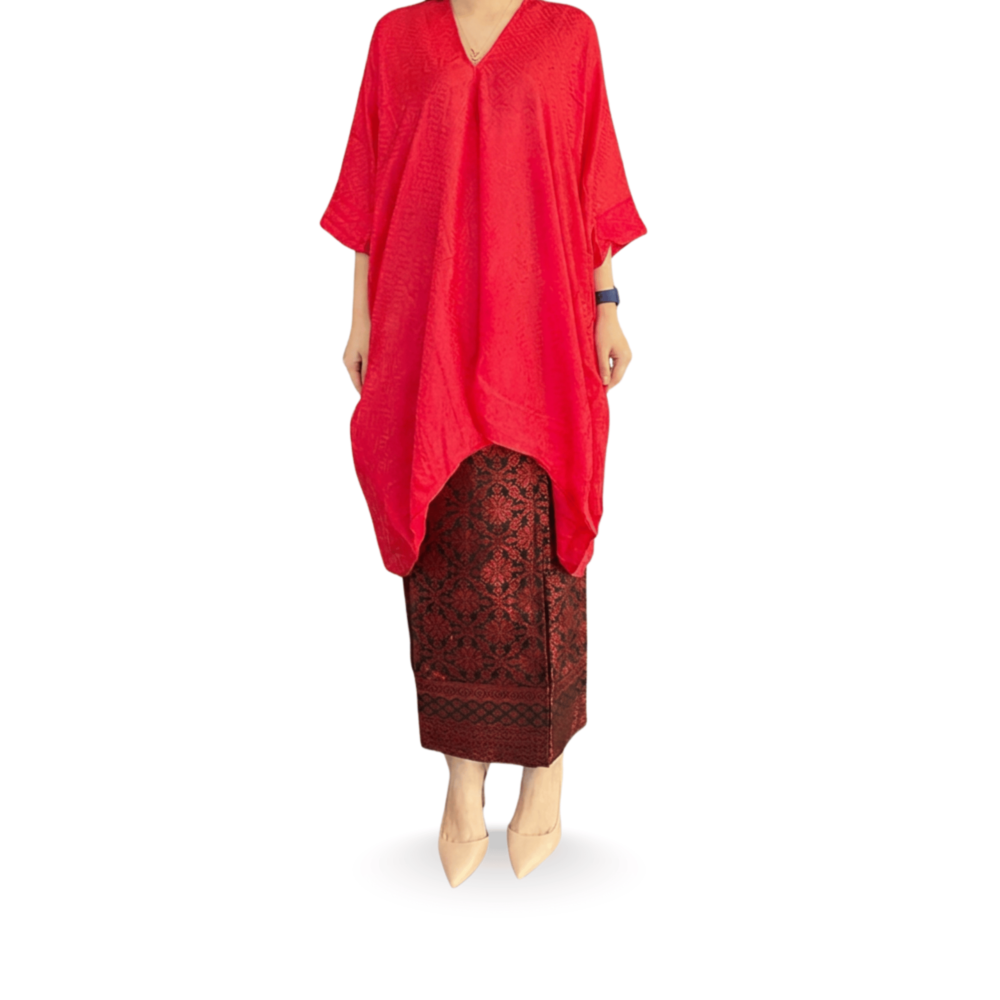 Tunik Aruna Polos-Seri Lava [Hanya Atasan]