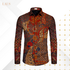 Kemeja Batik Pria Long Sleeve-Slim Fit-Seri Klasik