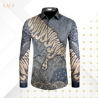 Kemeja Batik Pria Long Sleeve-Slim Fit-Seri Klasik