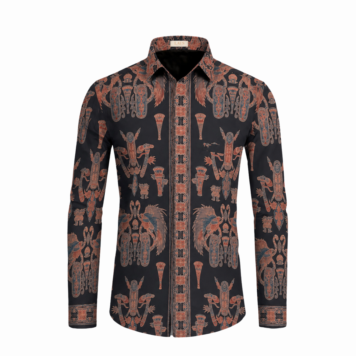 Kemeja Batik Pria Long Sleeve-Slim Fit-Seri Papua