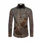 Kemeja Batik Pria Long Sleeve-Slim Fit-Seri Pavo